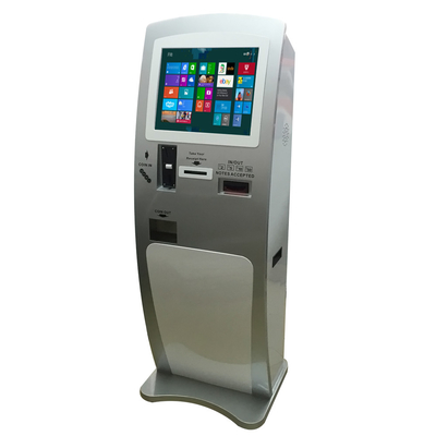 Kios Dispenser Kartu SIM Telekomunikasi 19 inci Dengan Akseptor Uang Tunai Dan Koin